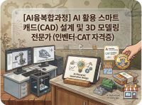 [AI융복합과정] AI 활용 스마트 캐드(CAD) 설계 및 3D 모델링 전문가 (인벤터·CAT 자격증)